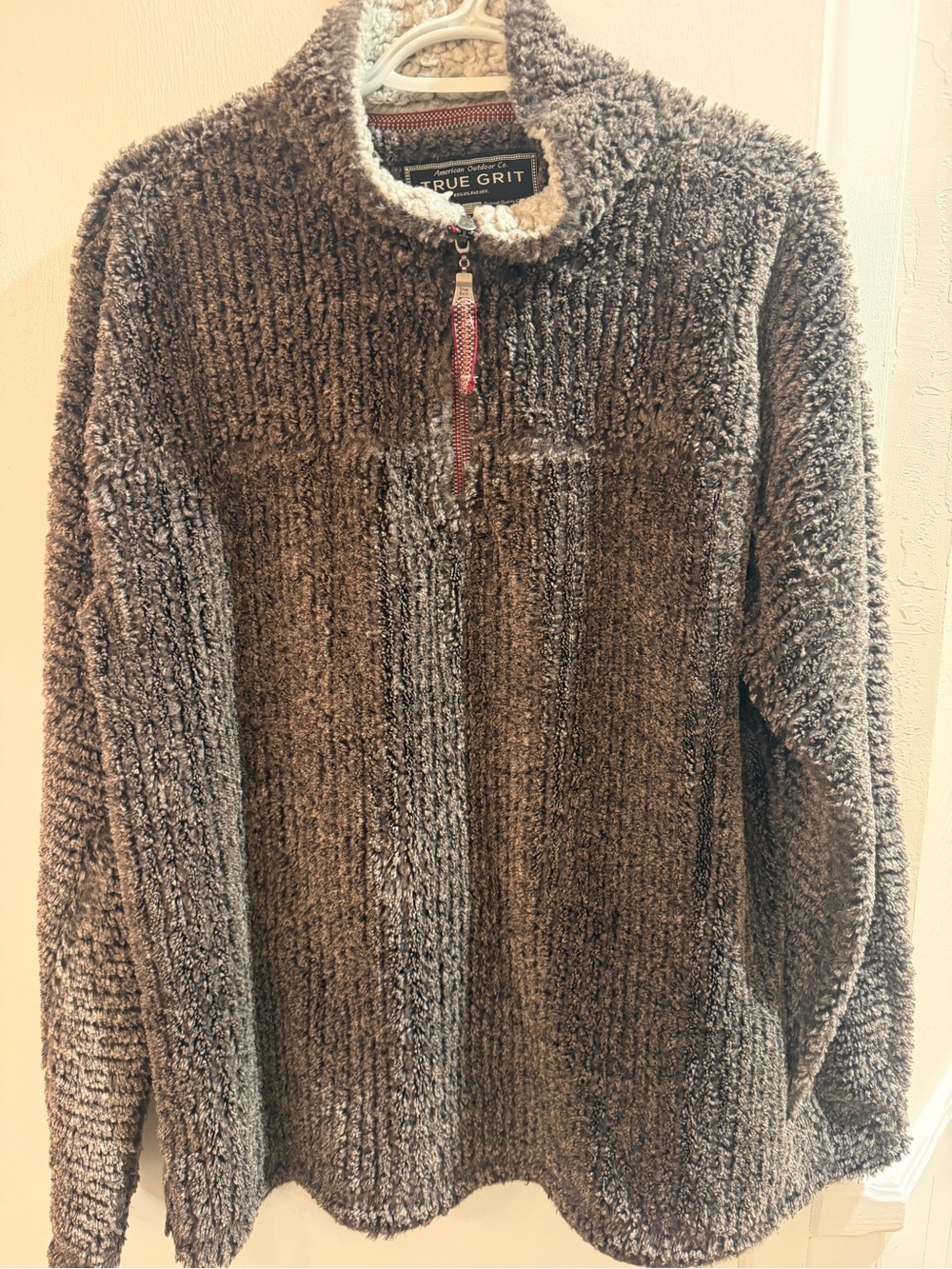 True Grit Men's Frosty Cord Pile Pullover